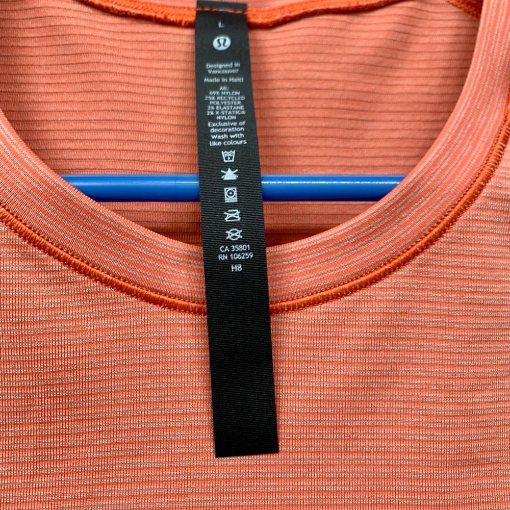 Brand new WO tags Men’s Large Lululemon Metal Vent Tech Short Sleeve Shirt 2.0 - Picture 2 of 3